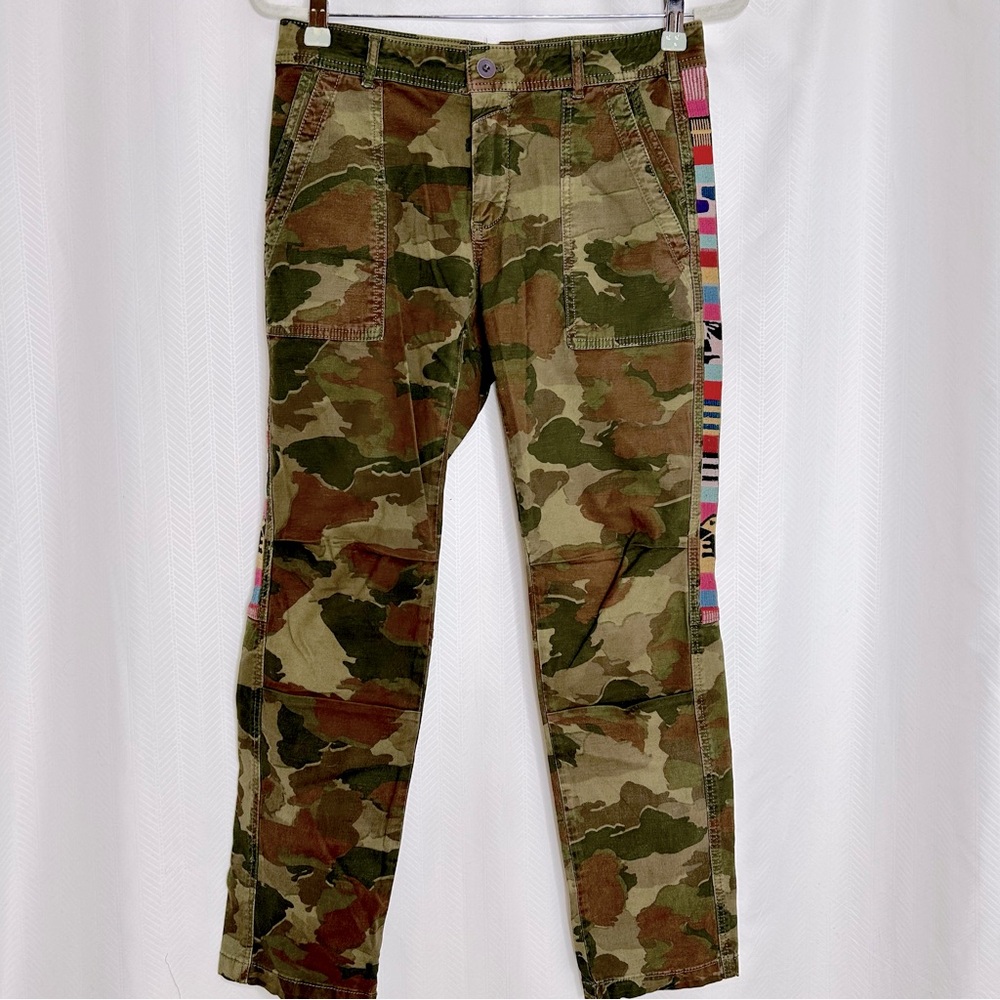 Anthropologie Camouflage Ankle Pants